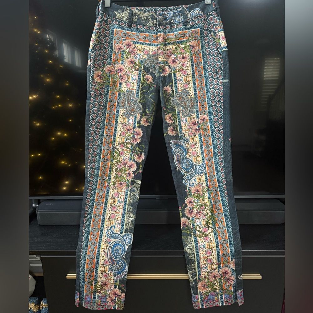 Biya X Johnny Was Paisley Viva Trousers Printed Jeans